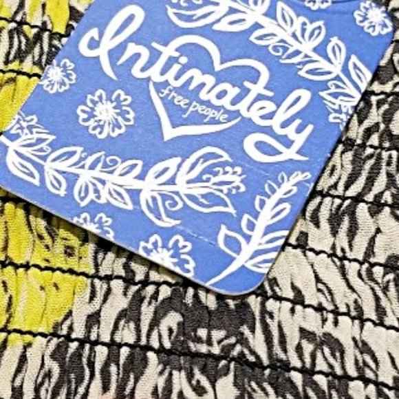 NWT Free People Boho Tube Top Sz M Women Strapless Coastal Tropical Flirty Flowy - Picture 2 of 12